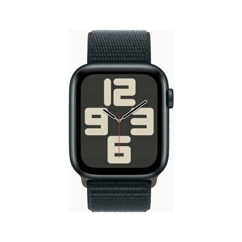 Умные часы Apple Watch SE 2023 A2723 44мм OLED корп темная ночь Sport Loop рем темная ночь разм брасл145-220мм MREA3LLA 3396400₽