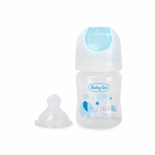 Бутылочка BabyGo широкое горлышко 150 мл Blue Z-002