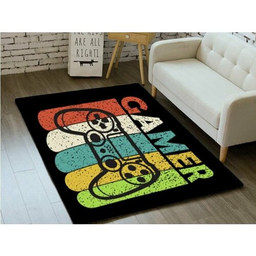 Коврик для детской METROBAS ковер в детскую джойстики для мальчика ковер геймера прикроватный коврик Полиэстер Микрофибра ковер безворсовый Gamer 08 x 12 м 1598₽