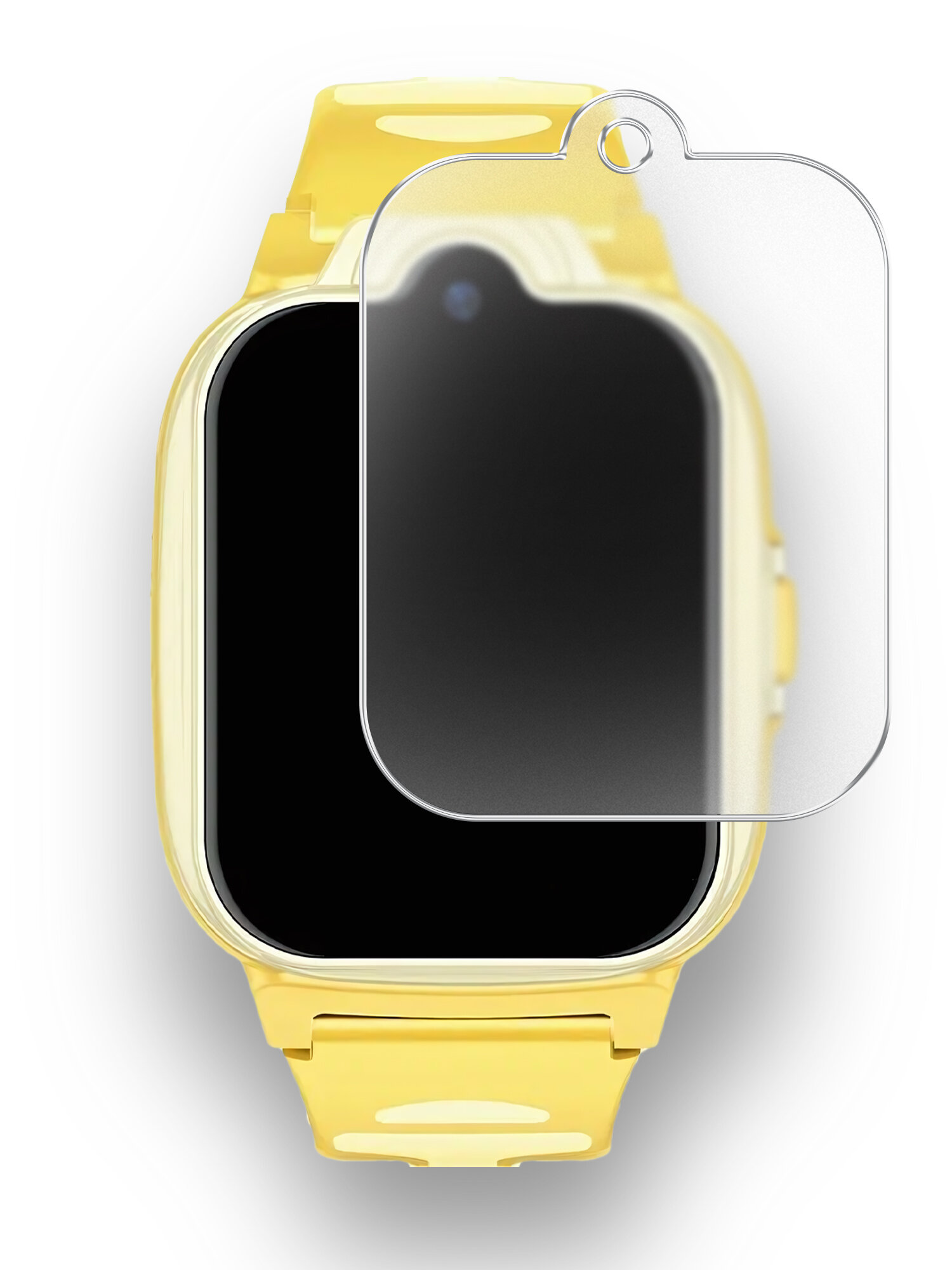 Защитная пленка на Philips Kids Wrist Phone (Филипс Кидс Вист Фон) матовая гидрогелевая с олеофобным покрытием силиконовая клеевая основа полноклеевая Brozo