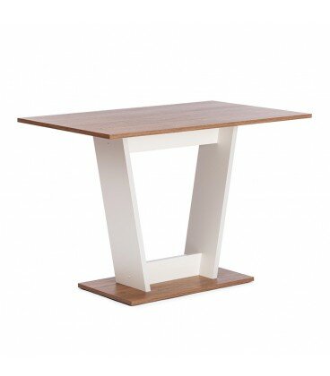 фото Стол обеденный TIBI L нераздвижной, Дуб канзас/Пепел