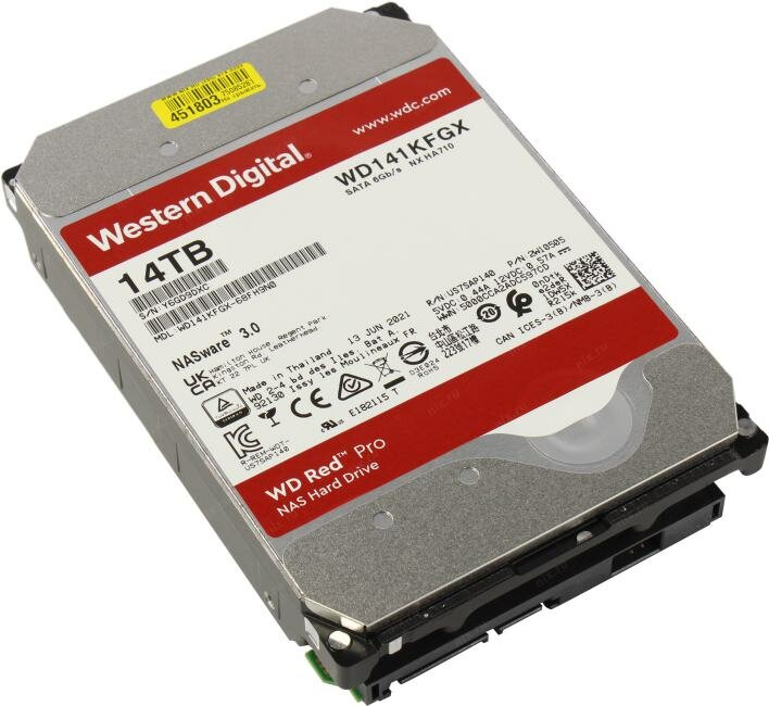 Жесткий диск WD Red Pro , 14Тб, HDD, SATA III, 3.5" - фото №15