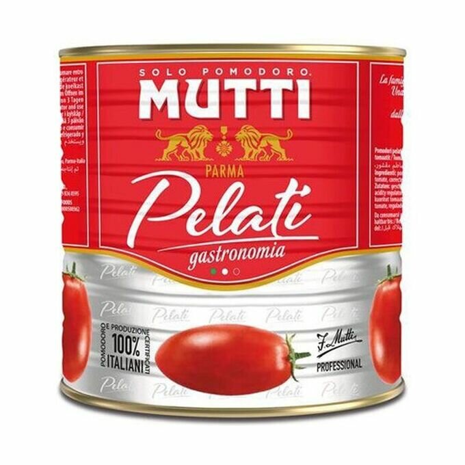 Томаты MUTTI очищенные целые Pelati 2500г ж/б