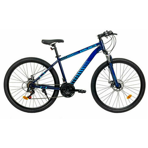 Велосипед взрослый Hiper 27.5 Explorer Blue (HB-0022) велосипед взрослый hiper 27 5 falcon yellow hb 0013