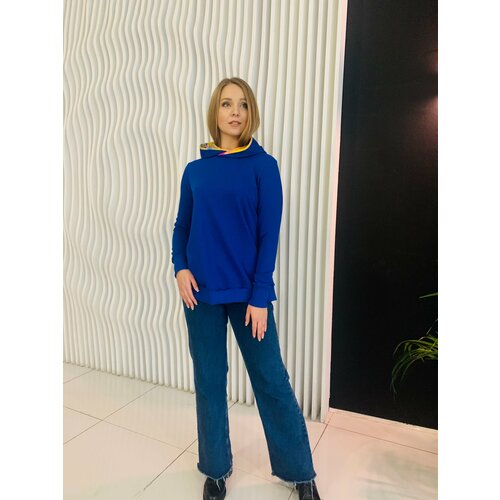 фото Худи fatmafashion, размер 42/46, синий