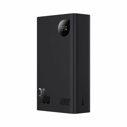 Внешний аккумулятор Baseus Adaman 2 Display Fast Charge Power Bank (PPAD050001), 20000mAh, 30W (VOOC Edition), черный