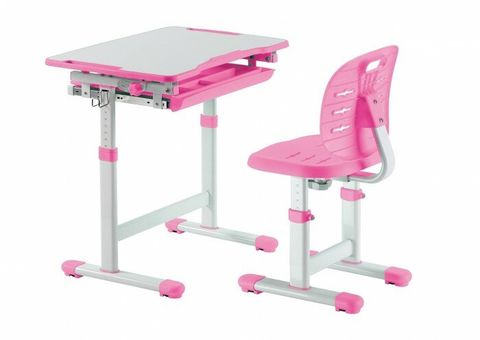 Комплект парта и стул трансформеры Piccolino III Pink