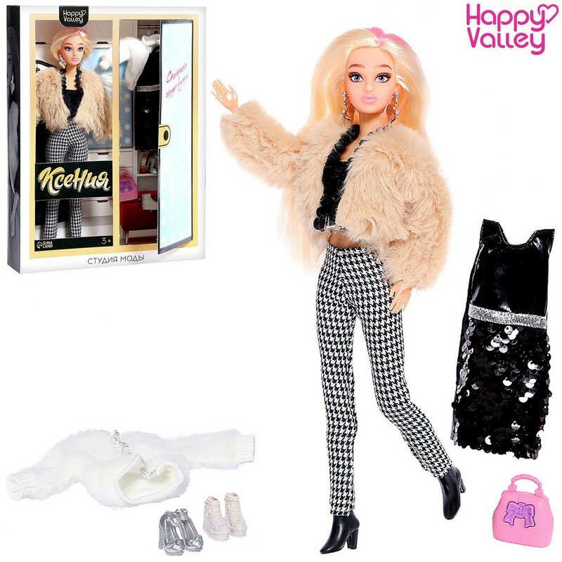 Кукла-модель шарнирная «Ксения. Студия моды», с комплектом одежды, блондинка