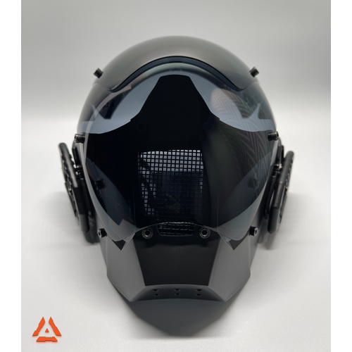 фото Маска будущего. космическая косплей. прозрачная, футуристическая tech-wear