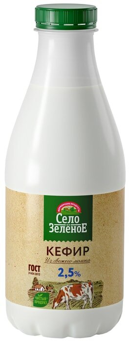 Кефир Село Зеленое 2.5% 930г