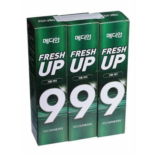 Набор зубных паст 120 гр х 3 шт, Fresh Up Gum Care Toothpaste, Median зубная паста для ухода за деснами median dental iq gum care toothpaste 120g