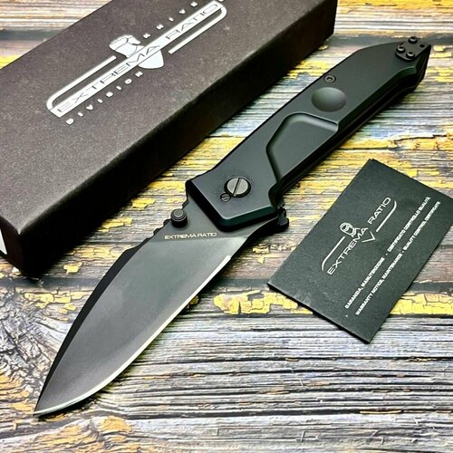 Нож складной Extrema Ratio EX133MF1 MF1, N690 Black Blade, Black Aluminum Handle нож hoot n690 black orange owl 1121111131