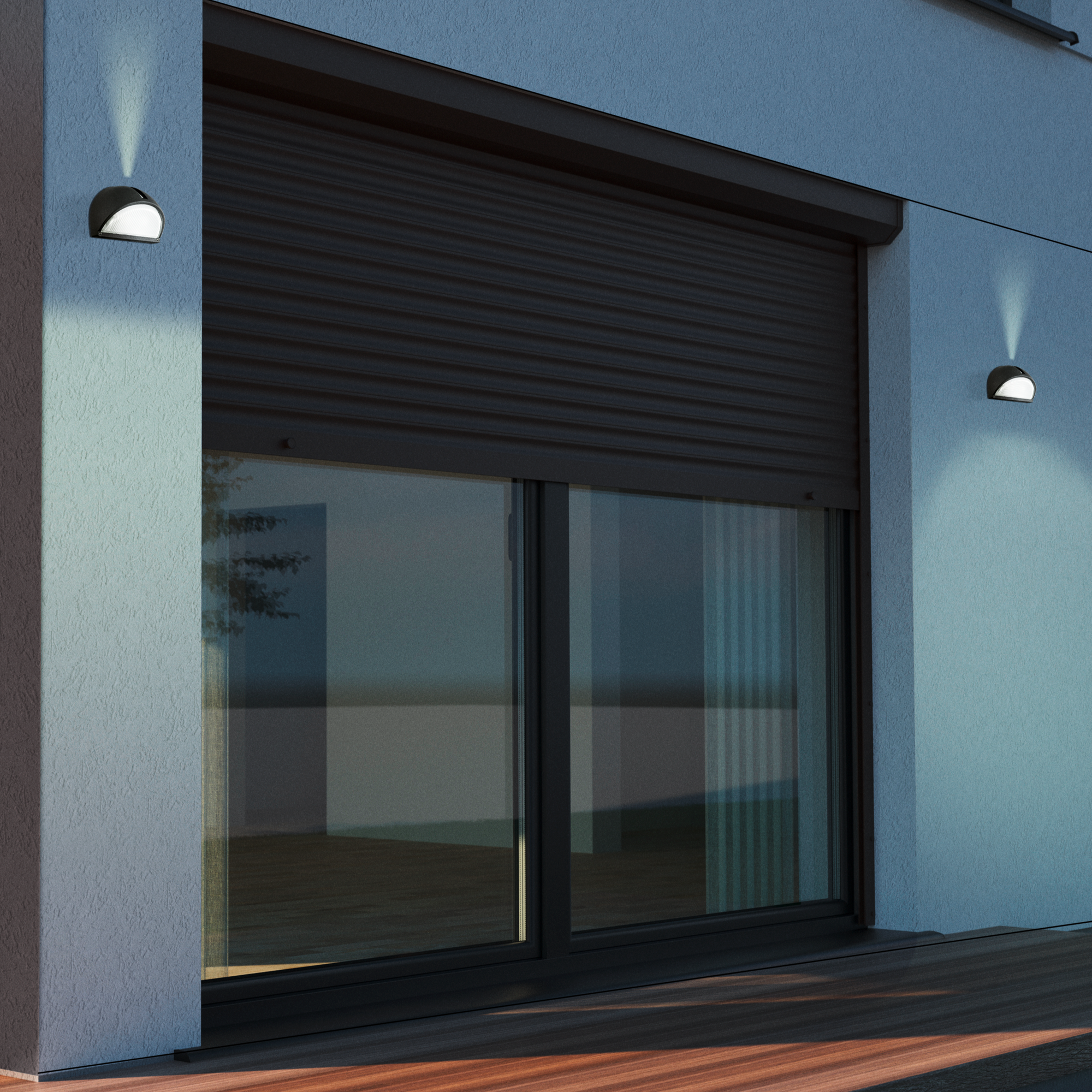 Настенные светильники Бра уличное ONJA черное 1х60WхE27 - фото №3