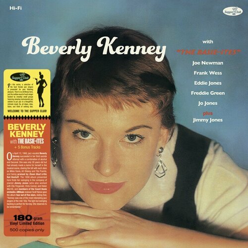 Виниловая пластинка Beverly Kenney / With The Basie-Ites (Limited Numbered Edition, 5 Bonus Tracks, Direct Metal Mastering) (LP)