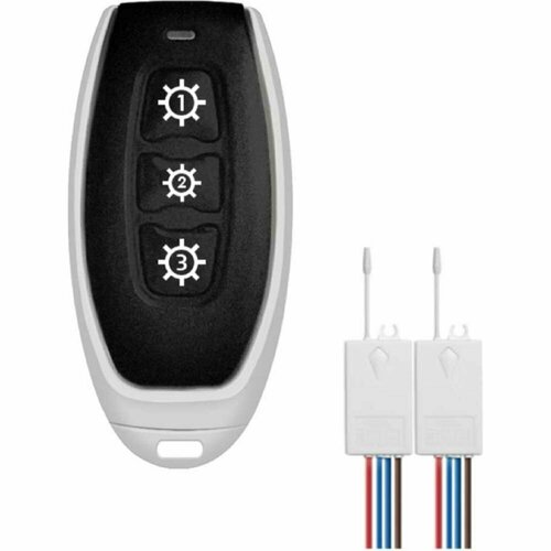 GRITT Пульт Practic 3кл 433МГц комплект c реле 2шт 220В 5А 21102 802400₽