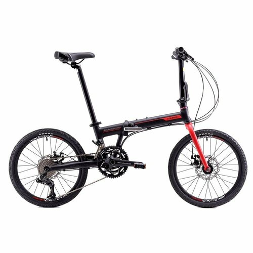 Велосипед складной городоской COMIRON BIG FUNNY FROG 20x270mm 2*10sp цвет: чёрный красный