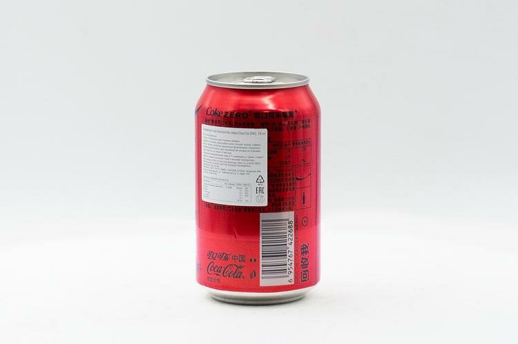 Напиток безалкогольный газированный Coca-Cola Zero 330 мл ж/б Упаковка 24 шт