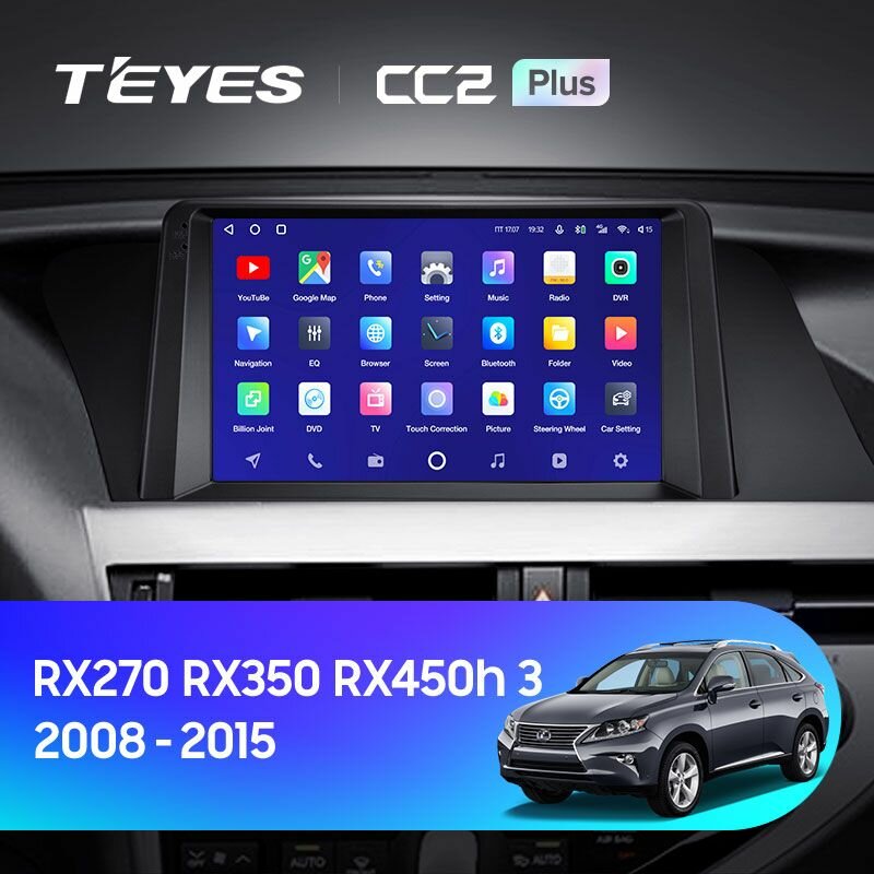 TEYES Магнитола CC2 Plus 3 Gb 9.0" для Lexus RX270 RX350 RX450h AL10 3 2008-2015 Вариант комплектации F1 B - Авто со штатным цветным дисплеем 32 Gb