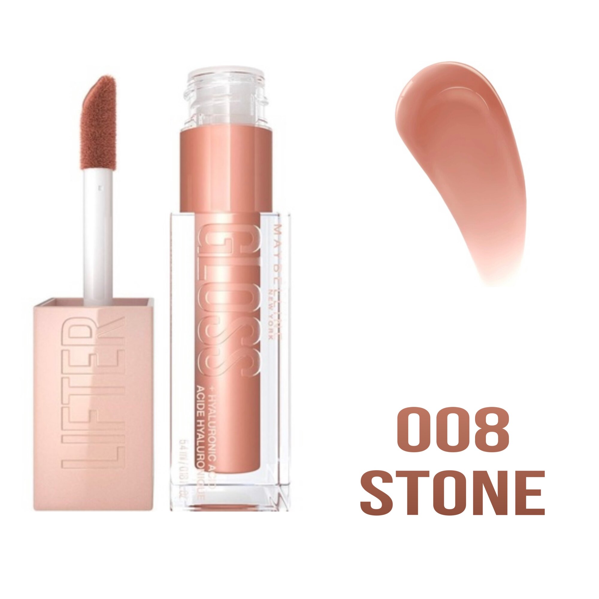 Maybelline New York Блеск для губ Lifter Gloss, 008 Stone