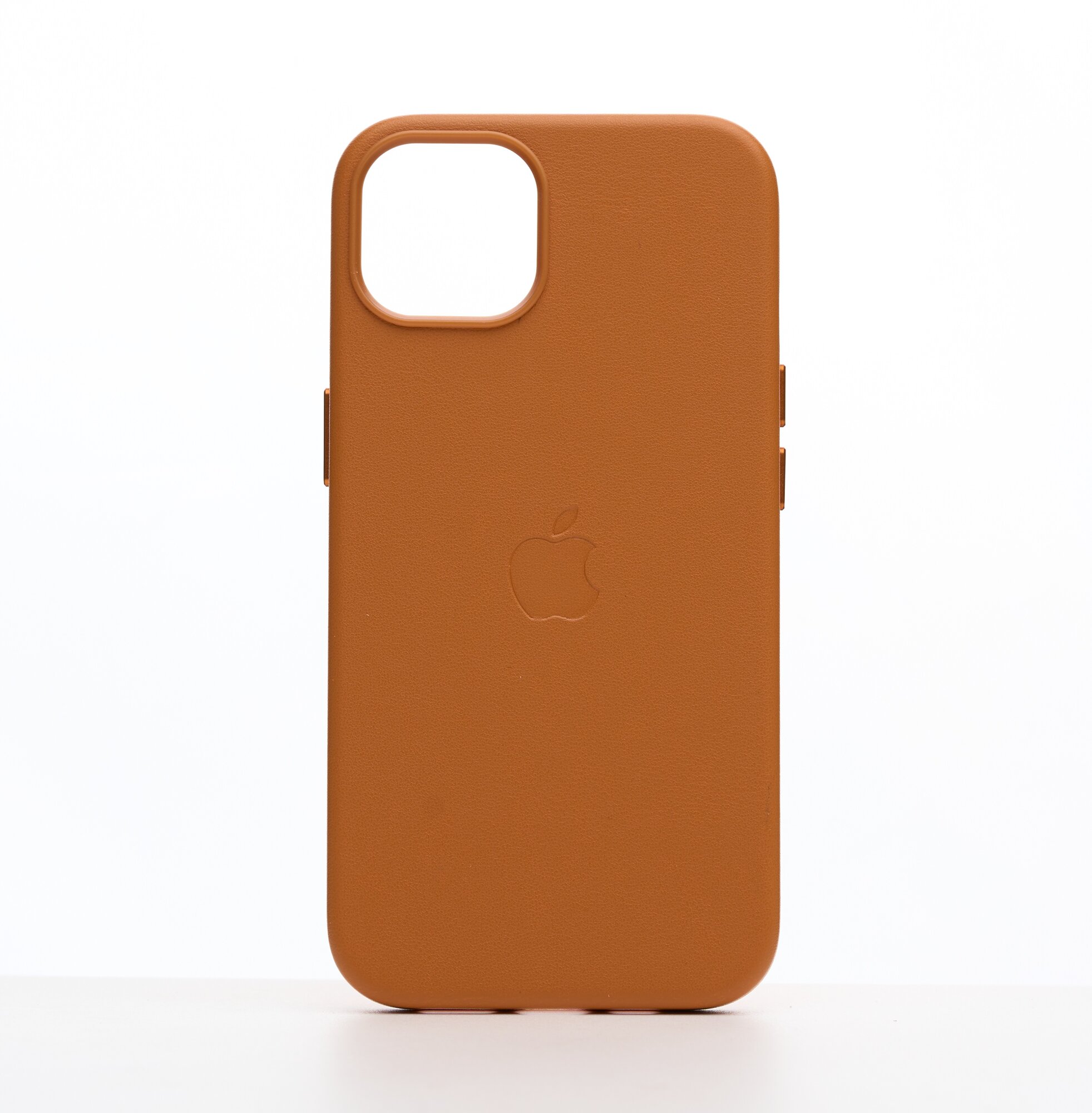 Кожаный чехол Leather Case для iPhone 13 с MagSafe, Golden Brown