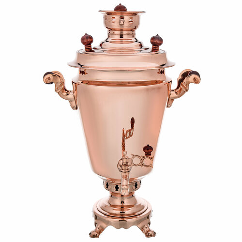 Самовар жаровой латунный омедненный 7 л