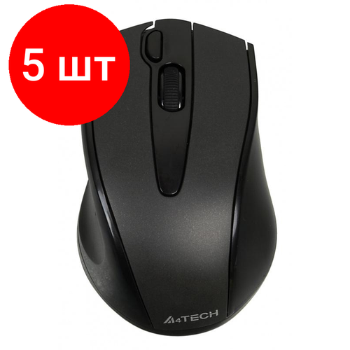 Комплект 5 штук Мышь компьютерная A4Tech V-Track G9-500F чер опт 1000dpi беспровод USB11 714500₽