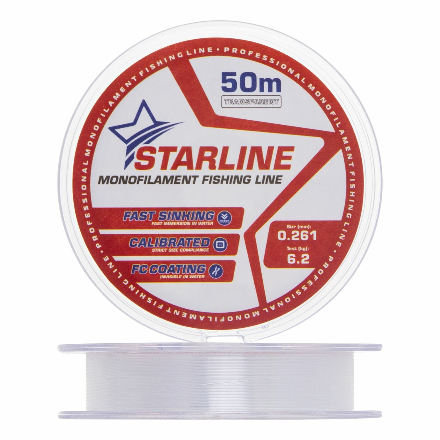 Леска монофильная для рыбалки IAM Starline 0,261мм 50м (transparent)