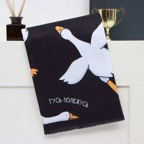 Плед Этель Гусь-обнимусь 75х100 см 100 полиэстер флис 190гм2 678₽