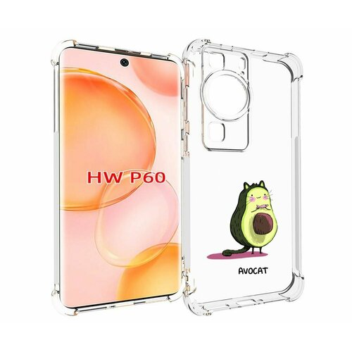 Чехол MyPads Avocat для Huawei P60 задняя-панель-накладка-бампер