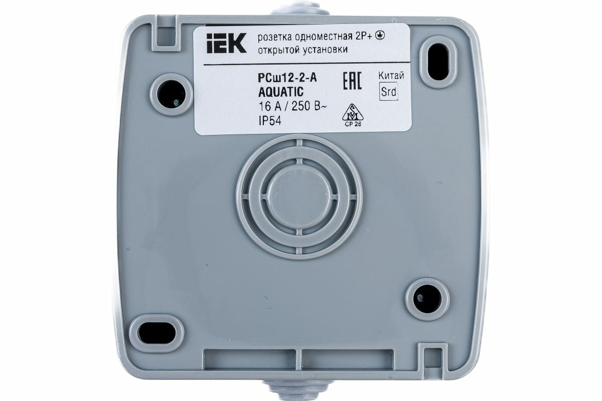 Розетка IEK ERA12-K03-16-54 16 А серый - фото №4