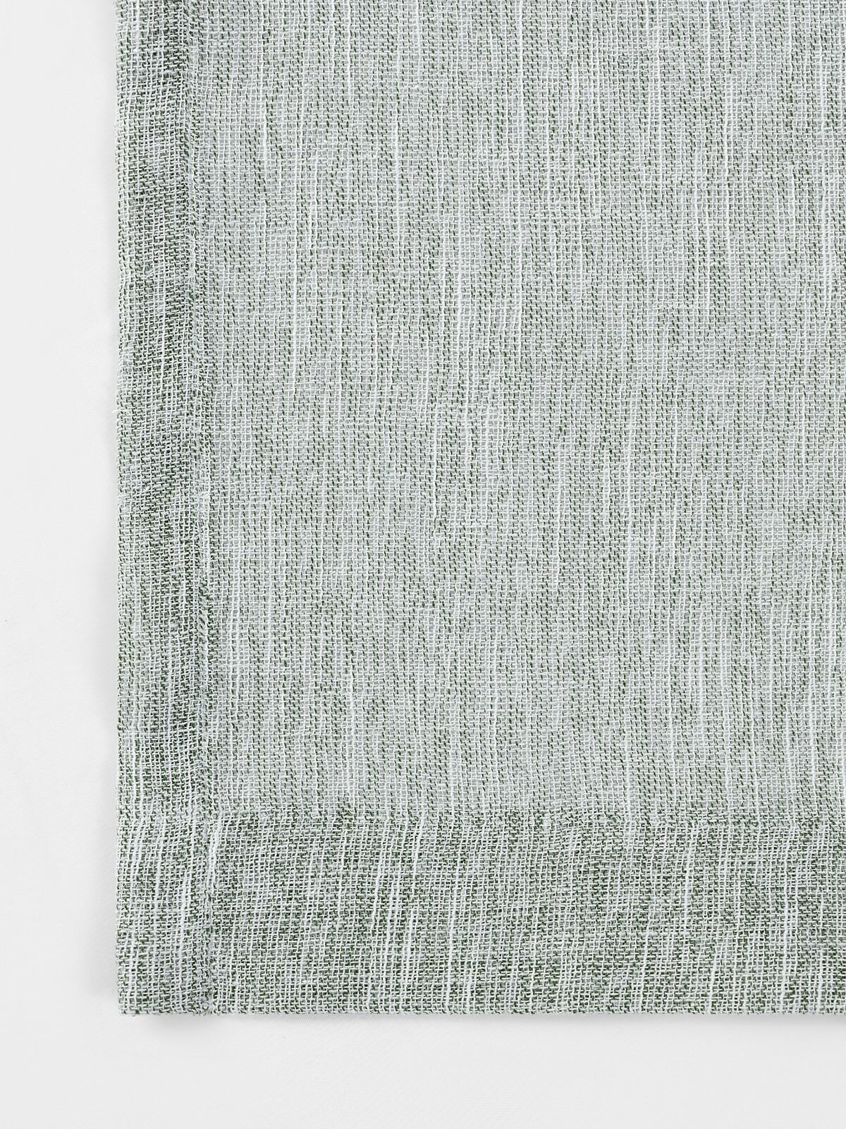Штора на ленте DAILY by T "Бланш" лен/меланж, зеленый, 200x270, 1 шт
