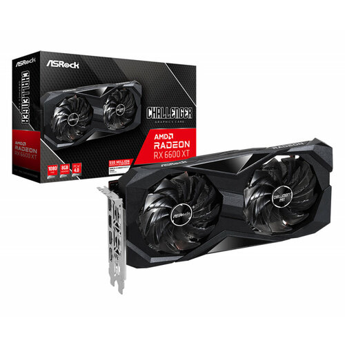 Видеокарта ASRock AMD Radeon RX 6600 XT Challenger D OC [RX6600XT CLD 8GB] asrock radeon rx 6650 xt challenger d 8g oc 3 dp 1 hdmi fan 2 90 ga3rzz 00uanf