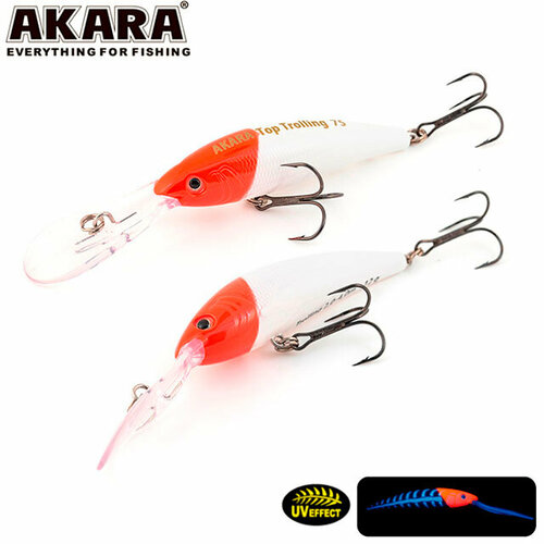 воблер akara top trolling 90 мм 17 гр a16 Воблер Akara Top Trolling 75 12г ATT75-A1