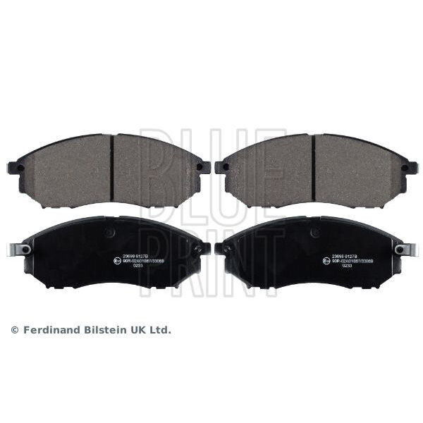 Колодки тормозные передние дисковые комплект Renault Nissan, BLUE PRINT ADN142129 (1 шт.)