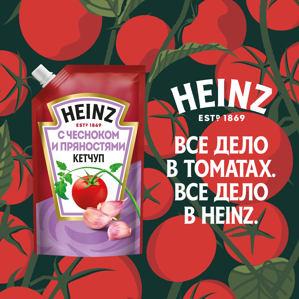 Кетчуп Heinz с чесноком и пряностями 350мл - фото №11