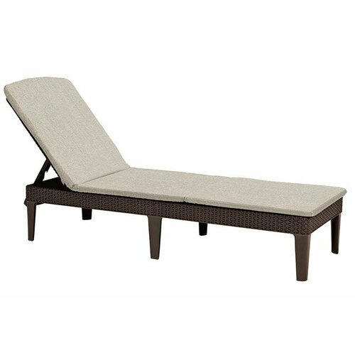 Шезлонг Allibert Jaipur Sun lounger (с матрасом) коричневый