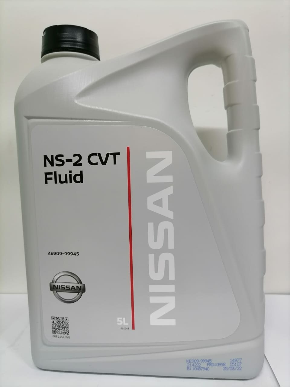 фото Масло трансмиссионное NISSAN CVT NS-2, 5 л, артикул KE90999945