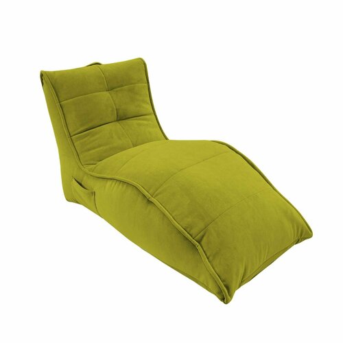 Бескаркасное кресло для отдыха aLounge - Avatar Sofa - Lime Citrus (велюр, салатовый) - лаунж мебель в гостиную, спальню, детскую, на балкон