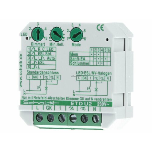 Универсальный сенсорный диммер 230V AC 0-500VA ETD U2 – Schalk – ETDU29 – 4046929201100