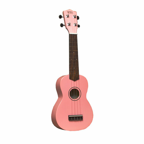 WIKI UK10G/PK - гитара укулеле сопрано, клен, цвет - розовый глянец, чехол в комплекте wiki uk10g bk гитара укулеле сопрано клен цвет черный глянец чехол в комплекте