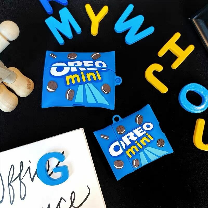 Чехол на AirPods 3 синий, Орео, Oreo
