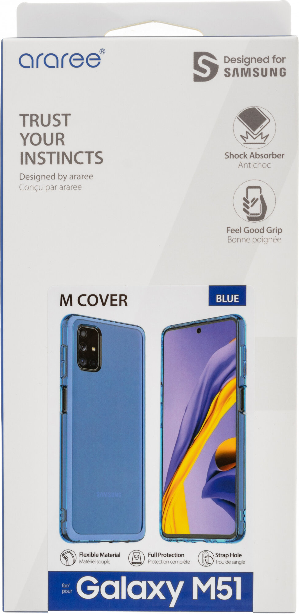 Чехол (клип-кейс) SAMSUNG araree M cover, для Samsung Galaxy M51, синий [gp-fpm515kdalr] - фото №16