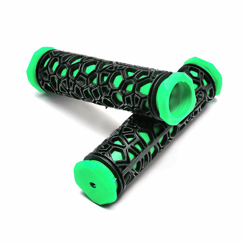 Ручки на руль Паутинка 130 мм черно-зеленые (резина), 3172661-41 ручки на руль 125 мм черно зеленые резина 3172661 47 kr2