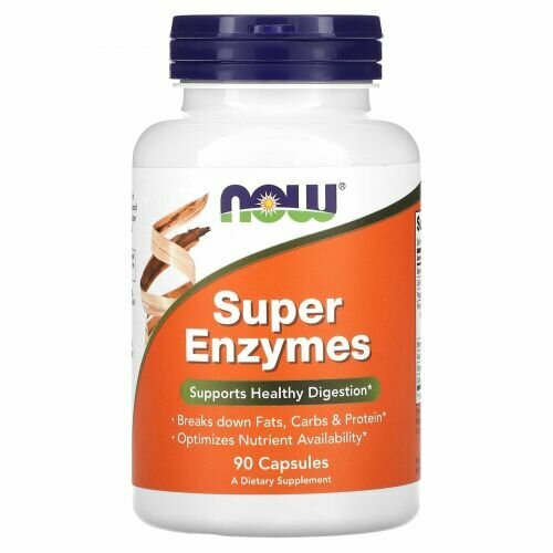 Now Foods Super Enzymes Супер Энзимы, 90 капсул