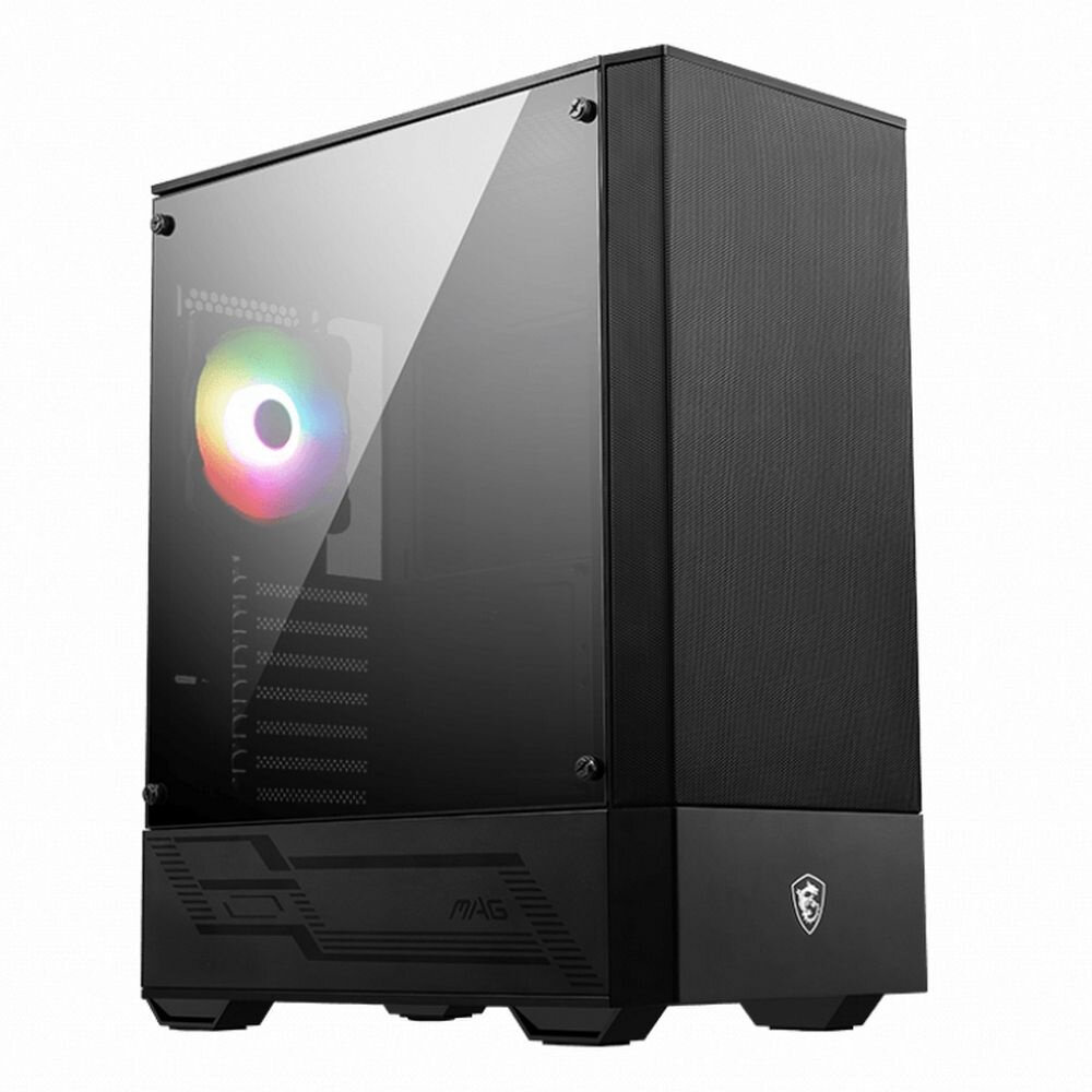 Корпус ATX MSI черный/без БП/боковая панель из закаленного стекла/2*USB 3.2/audio - фото №7