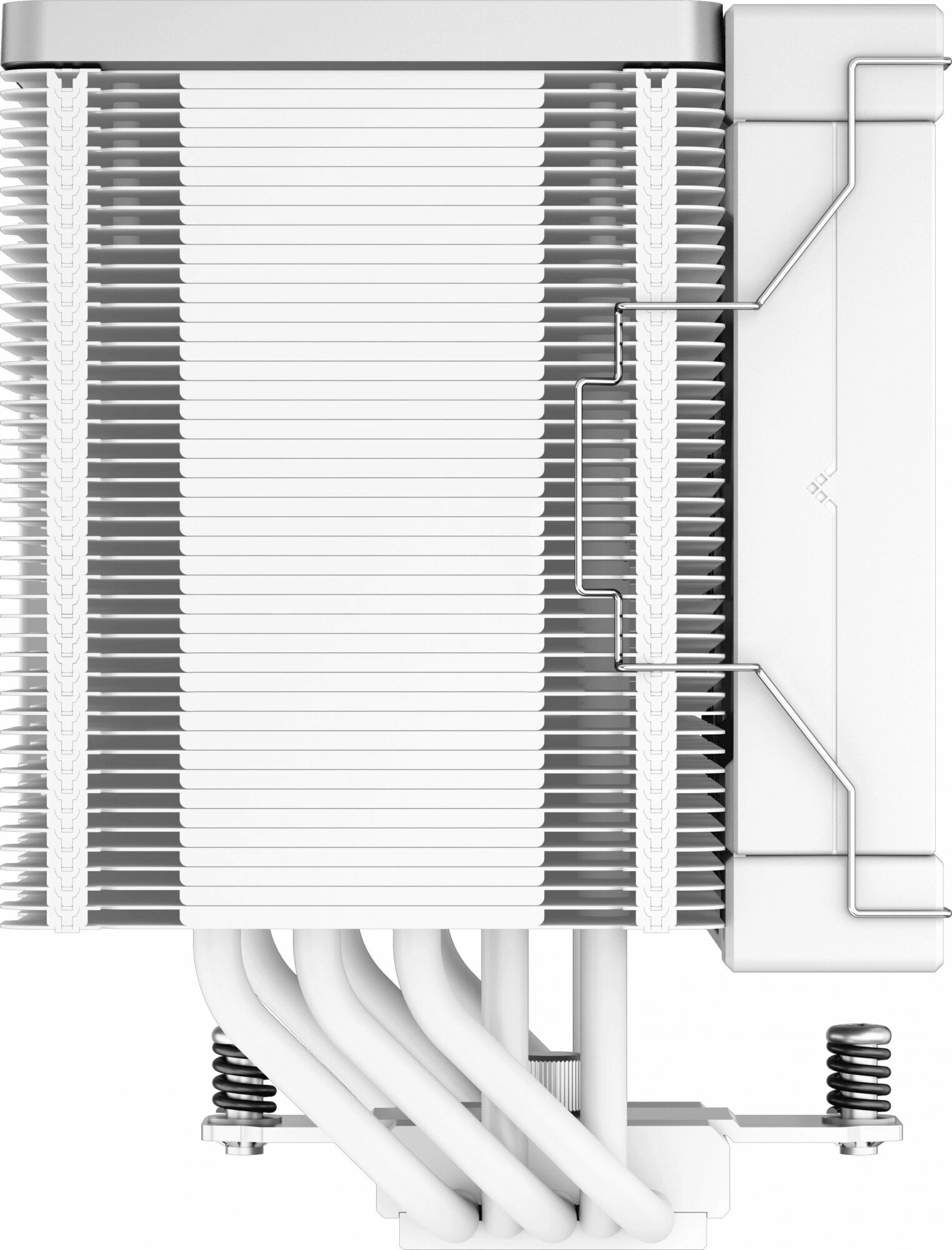 Кулер для процессора DEEPCOOL AK500 WH LGA20XX/1700/1200/115X/AM5/AM4 (9шт/кор, TDP 240W, PWM, Fan 120mm, 5 тепл. Трубок, Copper Base, белый) RET (AK500 WH) - фото №5