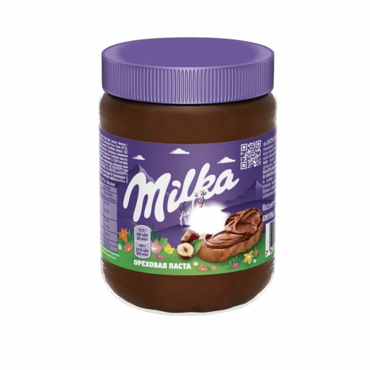 Паста ореховая Milka с добавлением какао, 350 г