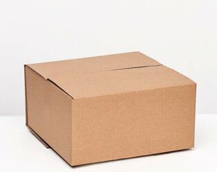 Коробка складная, бурая, 30 х 30 х 15 см(2 шт.)