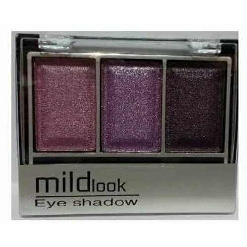 Тени для век трехцветные MildLook перламутровые тон 12 Сиреневый 403₽