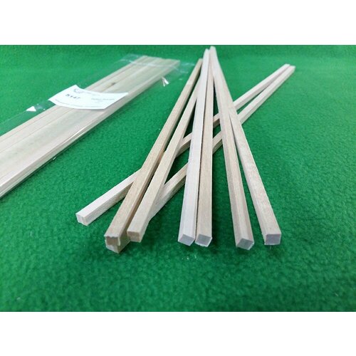 СВ Модель 5147 Деревянные рейки для моделизма из липы 5х5 мм 8 шт длина 30 см 490₽